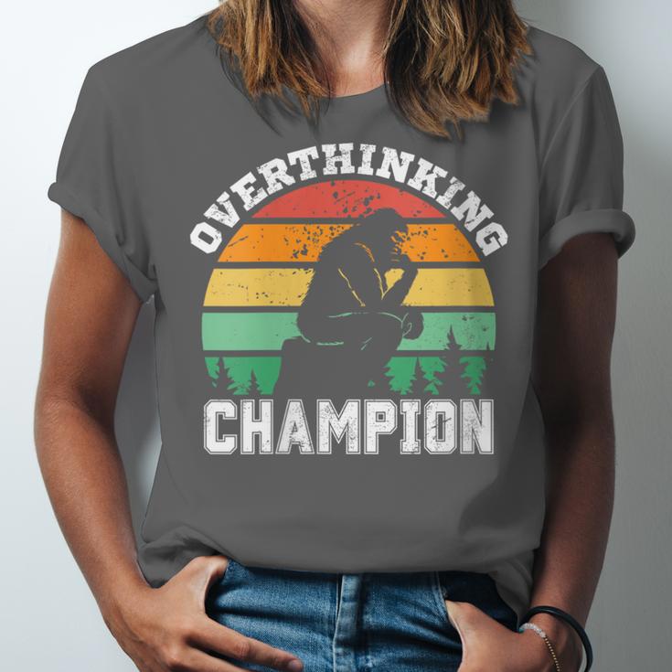 INTJ Introverts Shy Introvert Overthinking Champion Unisex Jersey T-Shirt INTJ Introverts Shy Introvert Overthinking Champion Unisex Jersey T-Shirt
