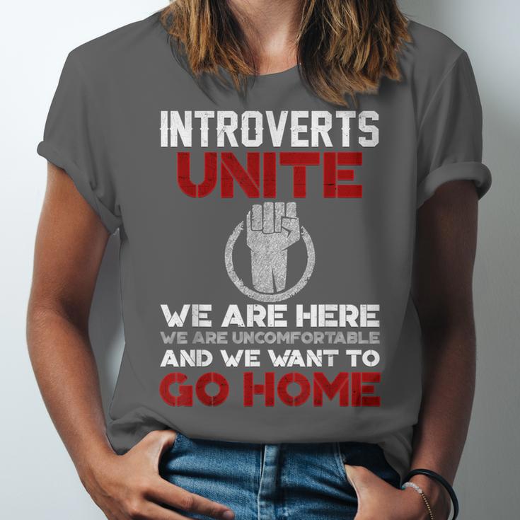 INTP Introverts Unite Anti Social For Men Women Unisex Jersey T-Shirt