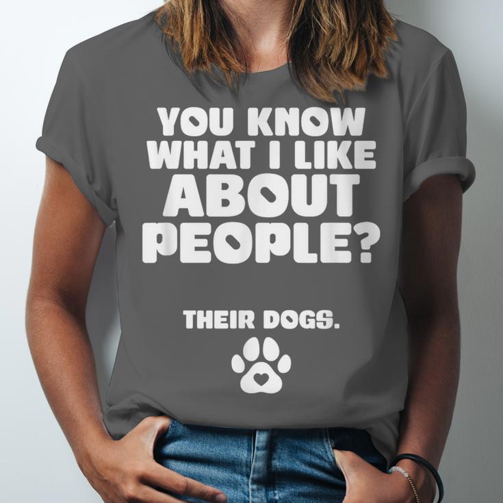 Introvert Animal Dog Owner Unisex Jersey T-Shirt