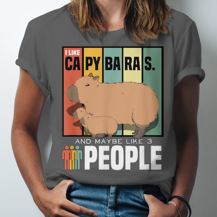 Introvert Capybara Rodent Animal Lover Antisocial Retro Unisex Jersey T-Shirt Introvert Capybara Rodent Animal Lover Antisocial Retro Unisex Jersey T-Shirt