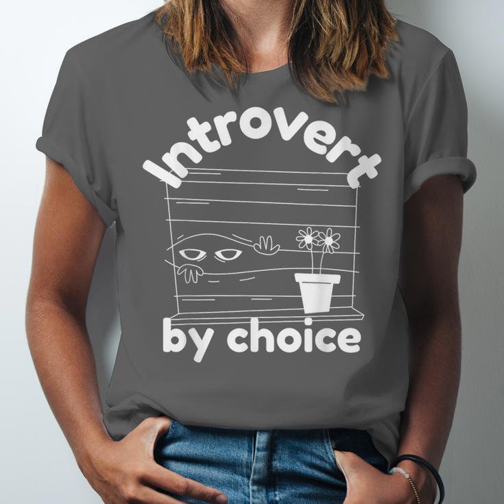 Introvert By Choice Introverted Unisex Jersey T-Shirt Introvert By Choice Introverted Unisex Jersey T-Shirt