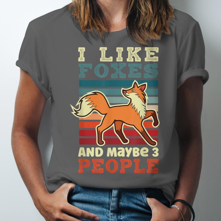 Introvert Fox Animal Lover Saying Loner Antisocial Unisex Jersey T-Shirt