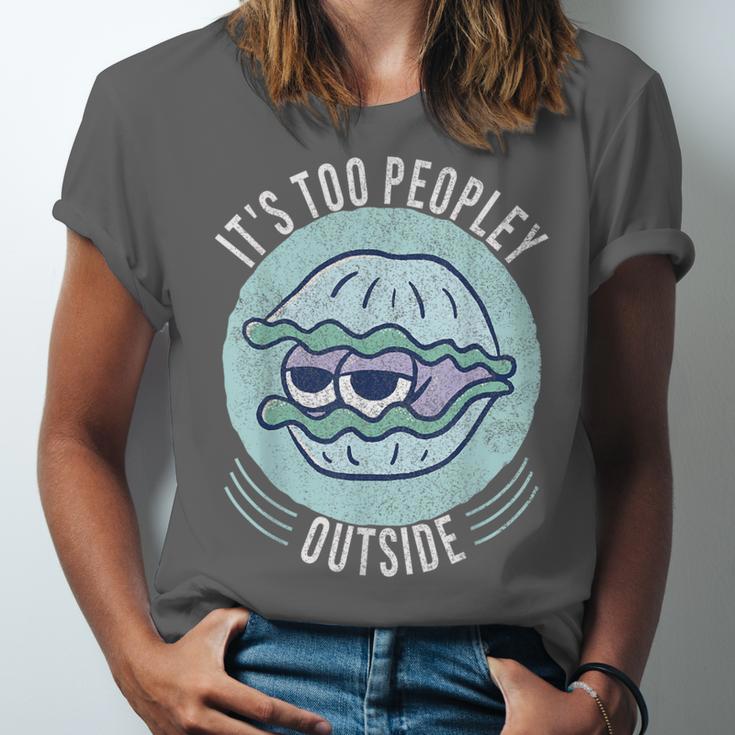 Introvert Too Peopley Anti-Social Shy Person Unisex Jersey T-Shirt