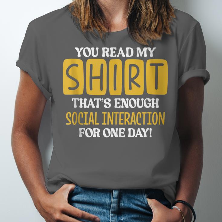 Introvert Quote Motivational For Men Women Kids Unisex Jersey T-Shirt