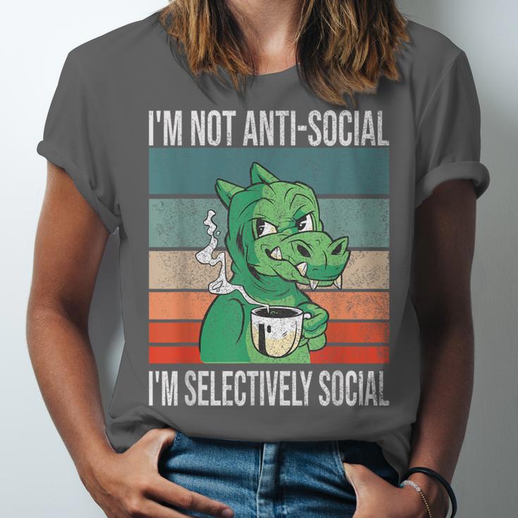 Introvert Selectively Social Anti-Social Shy Unisex Jersey T-Shirt Introvert Selectively Social Anti-Social Shy Unisex Jersey T-Shirt