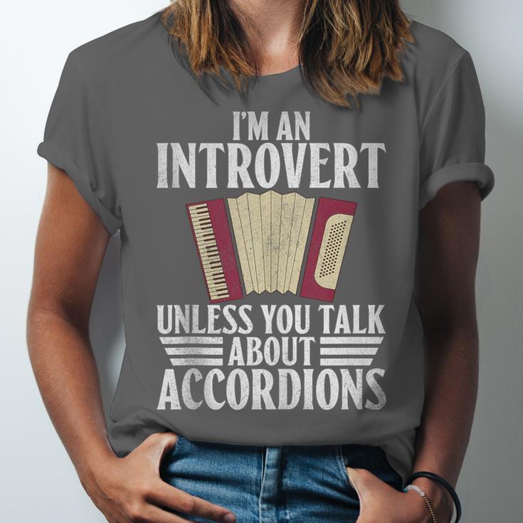 Im An Introvert Unless You Talk About Accordions Unisex Jersey T-Shirt Im An Introvert Unless You Talk About Accordions Unisex Jersey T-Shirt