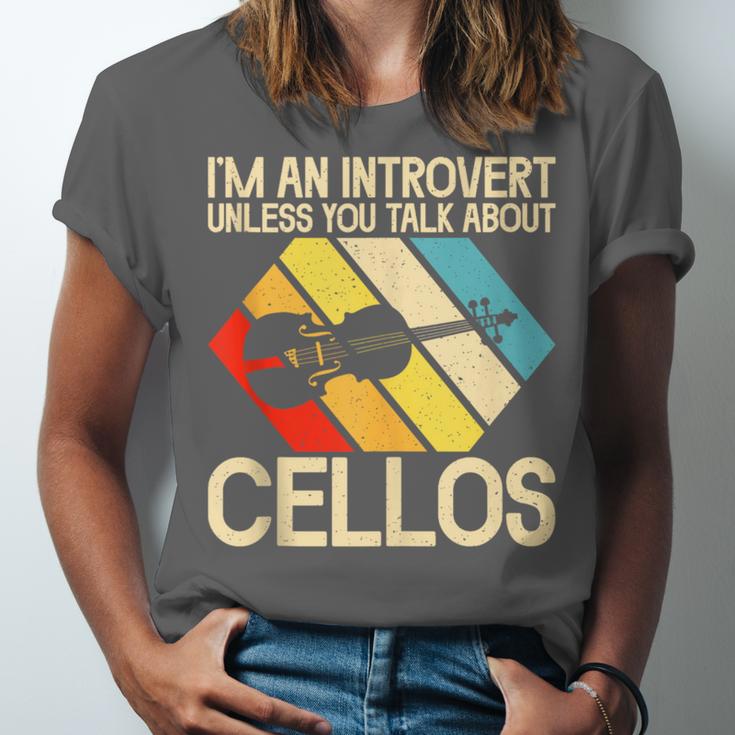 Im An Introvert Unless You Talk About Cellos Unisex Jersey T-Shirt Im An Introvert Unless You Talk About Cellos Unisex Jersey T-Shirt