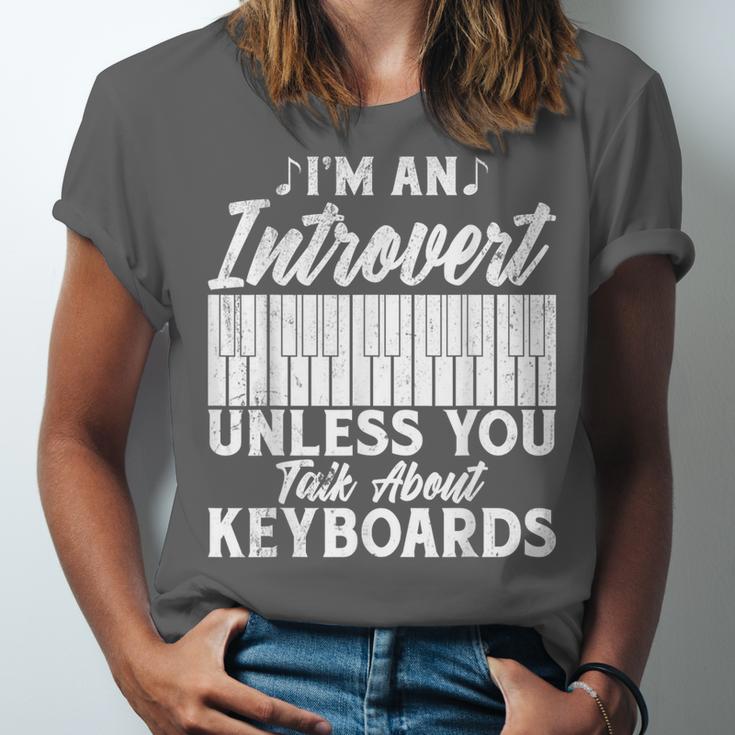 Im An Introvert Unless You Talk About Keyboards Player Unisex Jersey T-Shirt Im An Introvert Unless You Talk About Keyboards Player Unisex Jersey T-Shirt