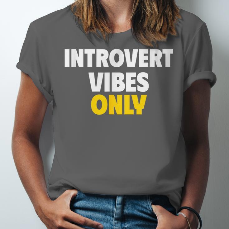 Introvert Vibes Only Unisex Jersey T-Shirt Introvert Vibes Only Unisex Jersey T-Shirt