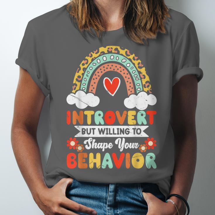 Introvert But Willing To Shape Your Behavior Unisex Jersey T-Shirt