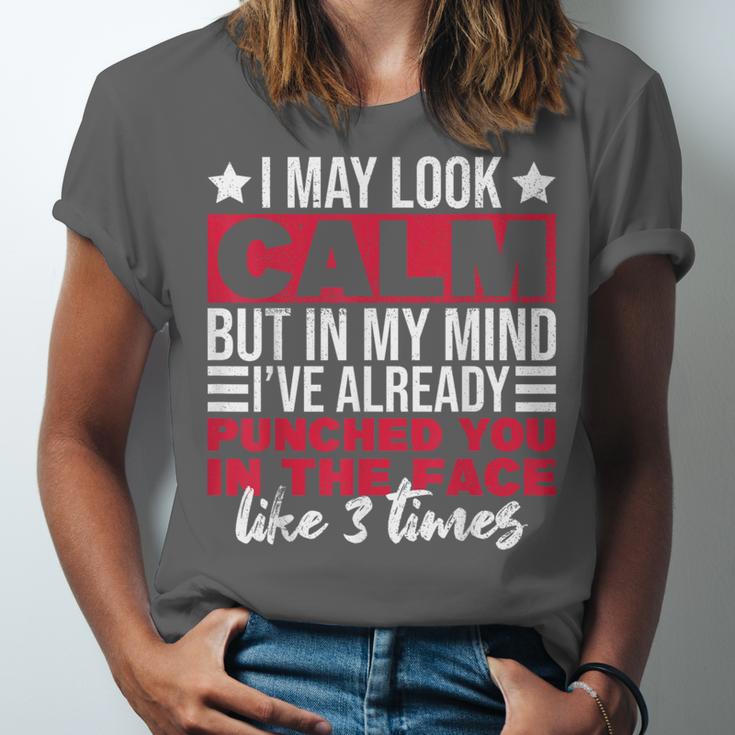 Introverts I May Look Calm But In My Head Unisex Jersey T-Shirt Introverts I May Look Calm But In My Head Unisex Jersey T-Shirt