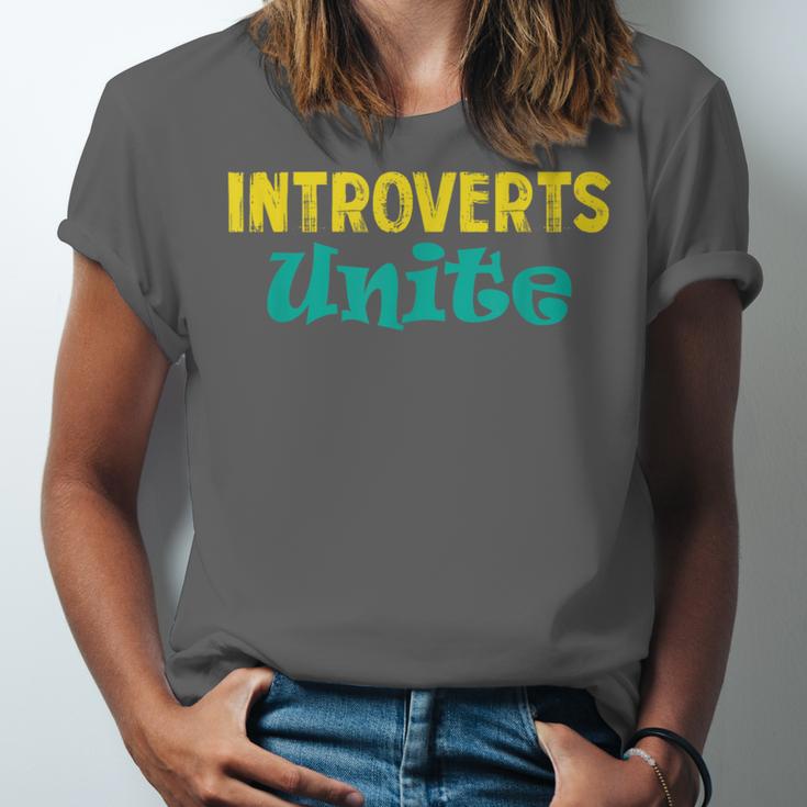Introverts Unite I Introvert Unisex Jersey T-Shirt Introverts Unite I Introvert Unisex Jersey T-Shirt