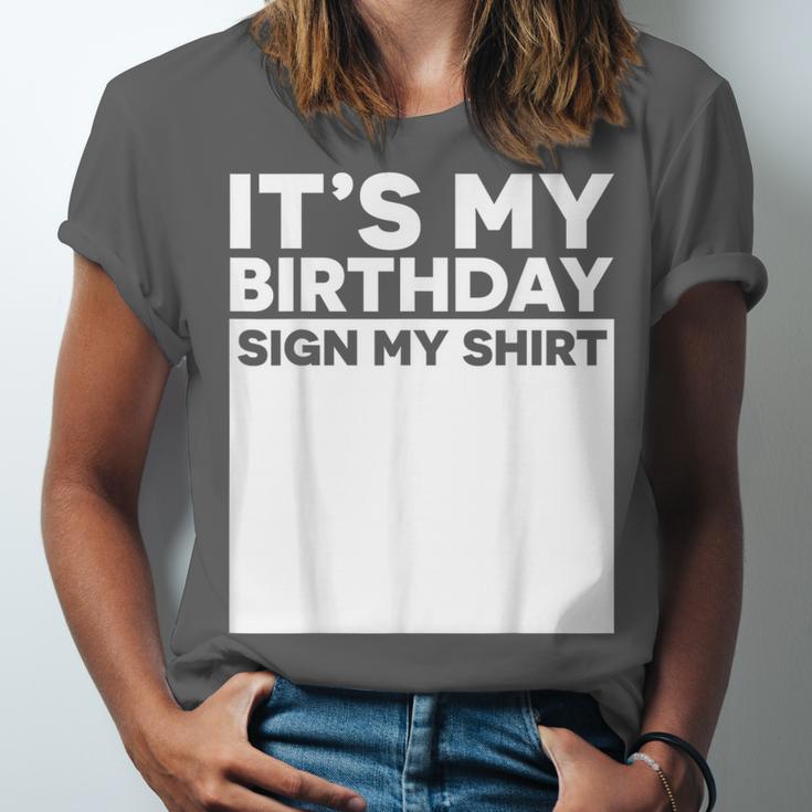 It's My Birthday Sign Boy Men Decoration Guestbook Unisex Jersey T-Shirt It's My Birthday Sign Boy Men Decoration Guestbook Unisex Jersey T-Shirt