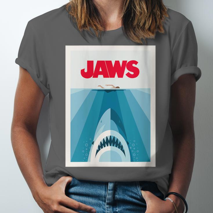 Jaws 2025 Classic Movie Nostalgia Unisex Jersey T-Shirt