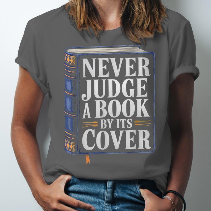Never Judge a Book By Its Cover Unisex Jersey T-Shirt Never Judge a Book By Its Cover Unisex Jersey T-Shirt