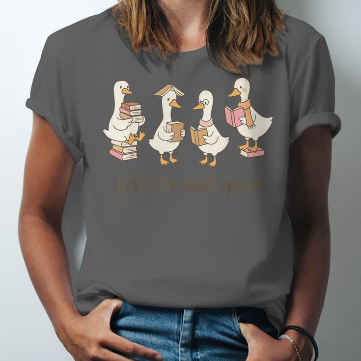 Just A Bookish Goose Goose Book LoverSilly Goose Book Club Unisex Jersey T-Shirt Just A Bookish Goose Goose Book LoverSilly Goose Book Club Unisex Jersey T-Shirt
