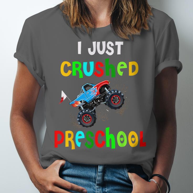 I Just Crushed Preschool Monster Graduation Unisex Jersey T-Shirt