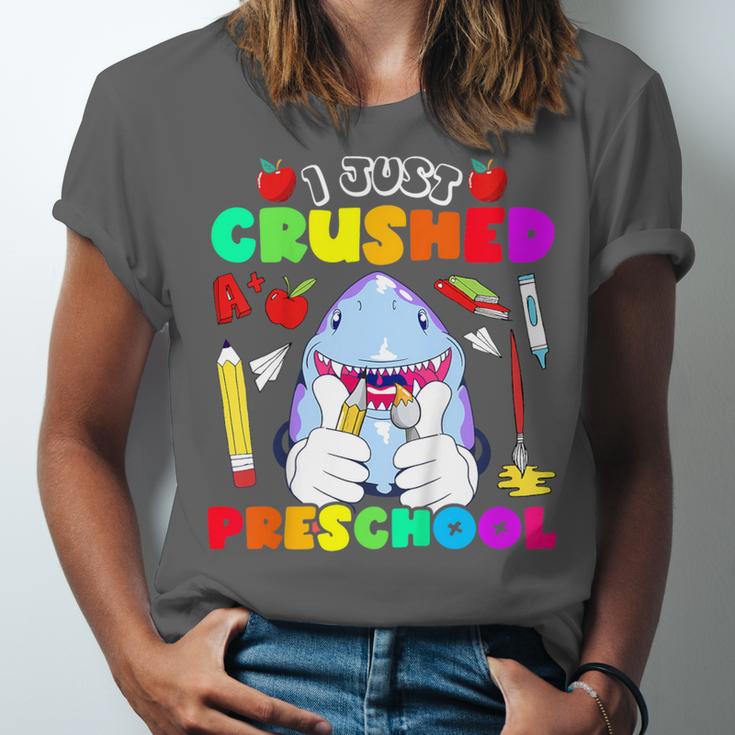 I Just Crushed Preschool Pre-K Preschoolers Graduation Unisex Jersey T-Shirt