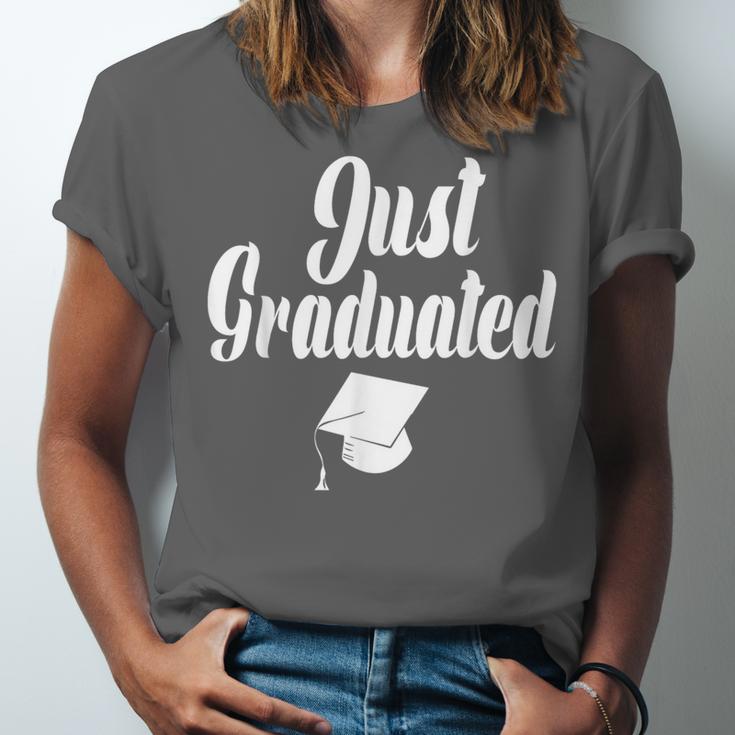 Just Graduated With A Graduation Cap Unisex Jersey T-Shirt