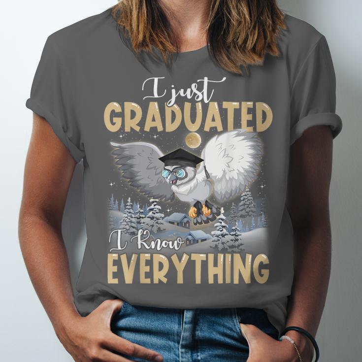 I Just Graduated I Know Everything Graduation Unisex Jersey T-Shirt