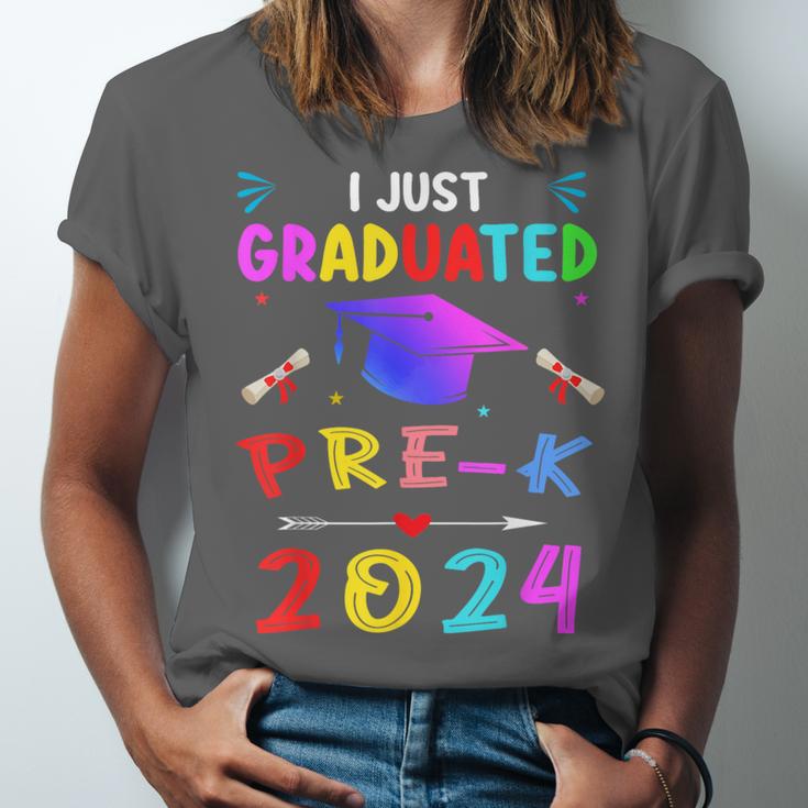 I Just Graduated Pre k Graduation 2024 Pre-Kindergarten Unisex Jersey T-Shirt