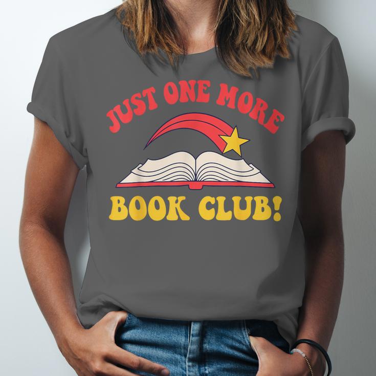 Just One More Book Club Bookish Hippie Unisex Jersey T-Shirt Just One More Book Club Bookish Hippie Unisex Jersey T-Shirt