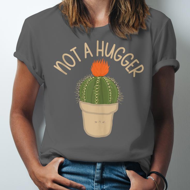 Kawaii Grumpy Cactus Not a Hugger Plant Introvert Unisex Jersey T-Shirt Kawaii Grumpy Cactus Not a Hugger Plant Introvert Unisex Jersey T-Shirt
