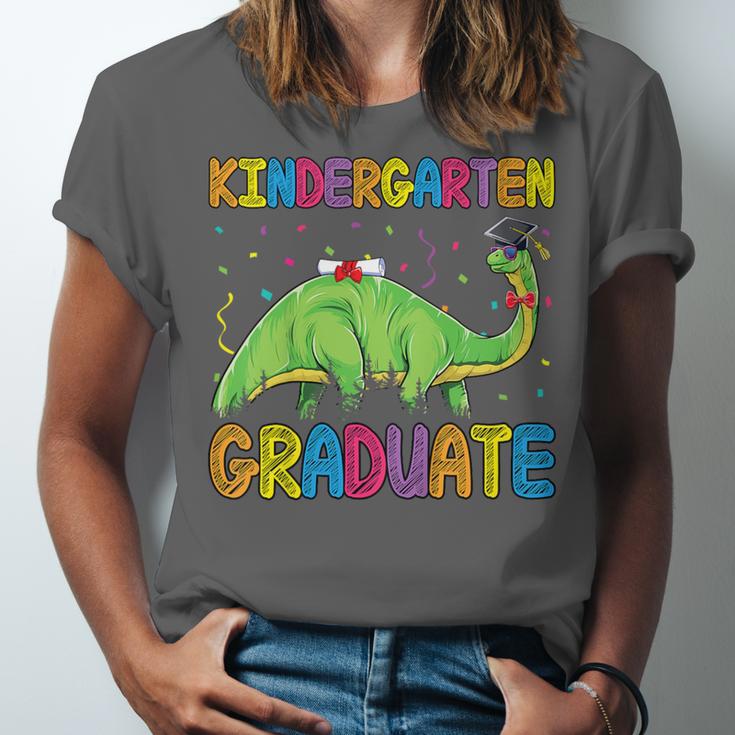 Kids Kindergarten Graduate Dinosaur Kindergarten Graduation Unisex Jersey T-Shirt