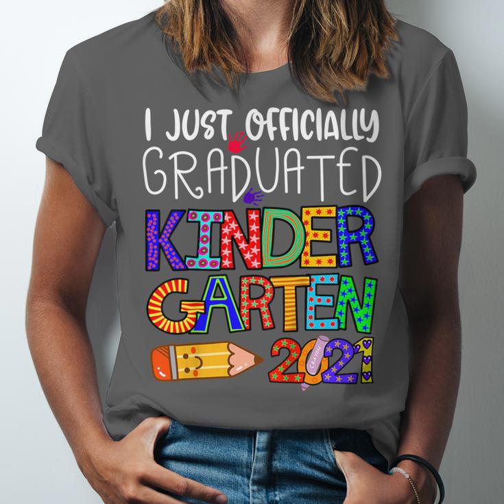 Kids Kindergarten Graduation Class Of 2021 Shirt I Just Graduated Unisex Jersey T-Shirt