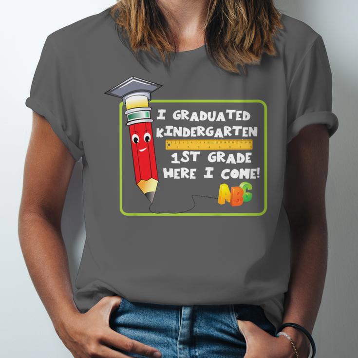 Kids Kindergarten Graduation Students Going To 1st Grade Unisex Jersey T-Shirt