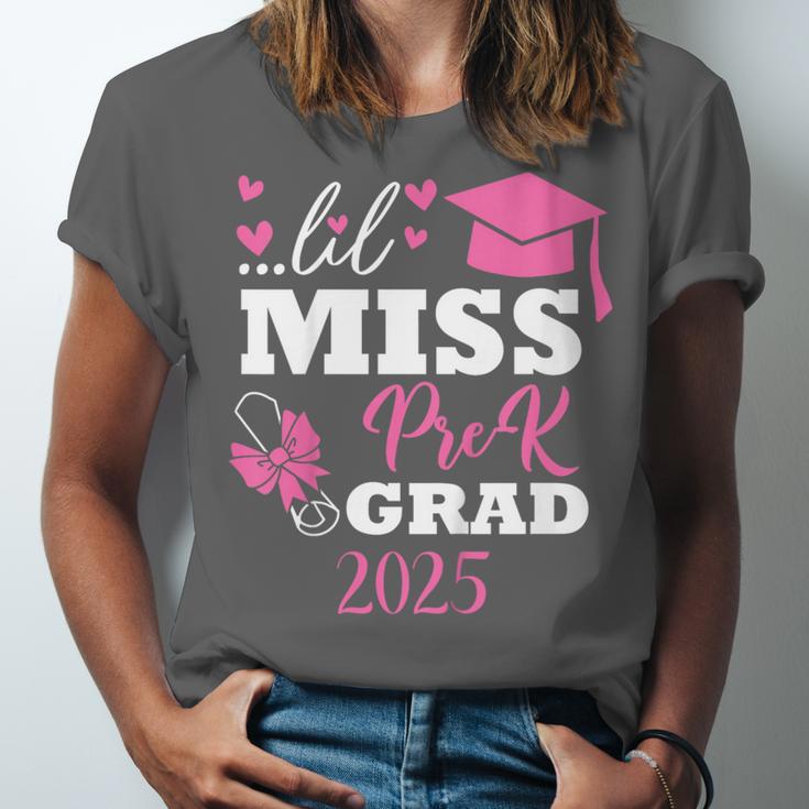 Kids Little Miss Pre-K Grad Preschool Prek Graduation 2025 Unisex Jersey T-Shirt