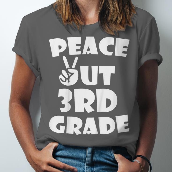 Kids Kids Peace Out 3Rd Grade For Graduation Unisex Jersey T-Shirt