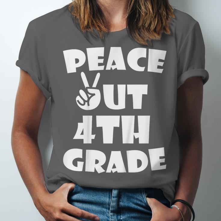 Kids Kids Peace Out 4th Grade For Graduation Unisex Jersey T-Shirt