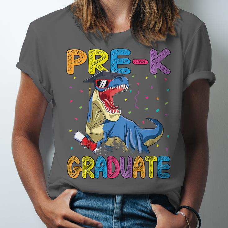 Kids Pre-K Graduate Dinosaur T-Rex Pre Kindergarten Graduation Unisex Jersey T-Shirt