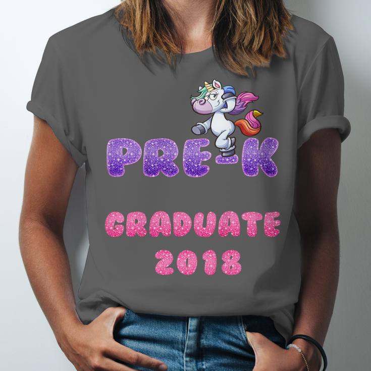 Kids Kids Pre-K PreSchool Unicorn GraduationShirt Unisex Jersey T-Shirt