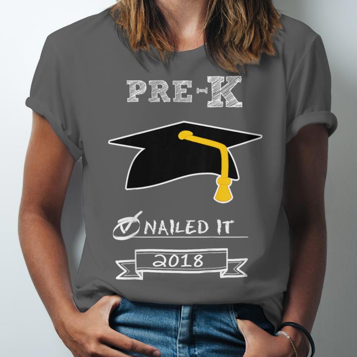 Kids Pre-K School Graduation Nailed It 2018 TShirt Boy Girl Unisex Jersey T-Shirt