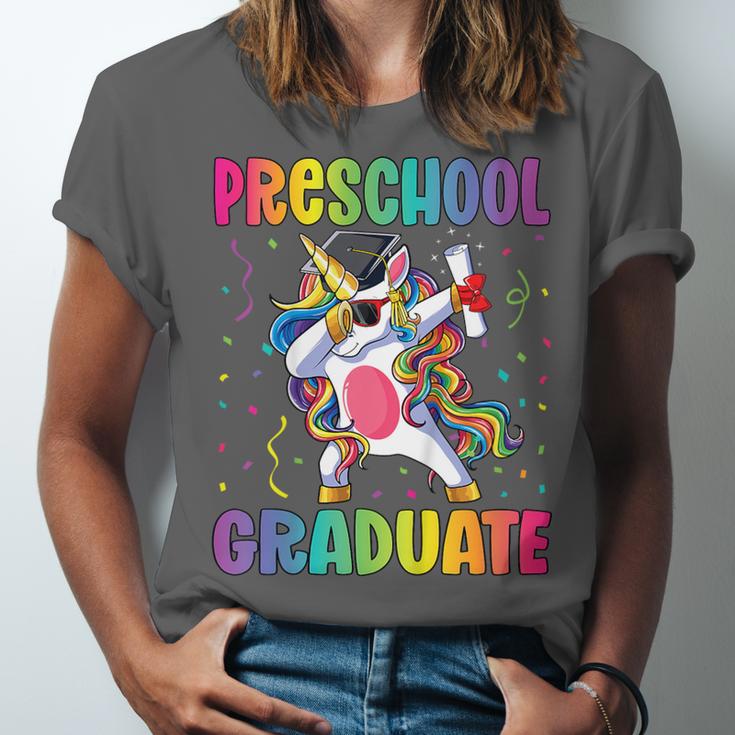 Kids Preschool Graduation Dab Unicorn Preschool Graduate Unisex Jersey T-Shirt