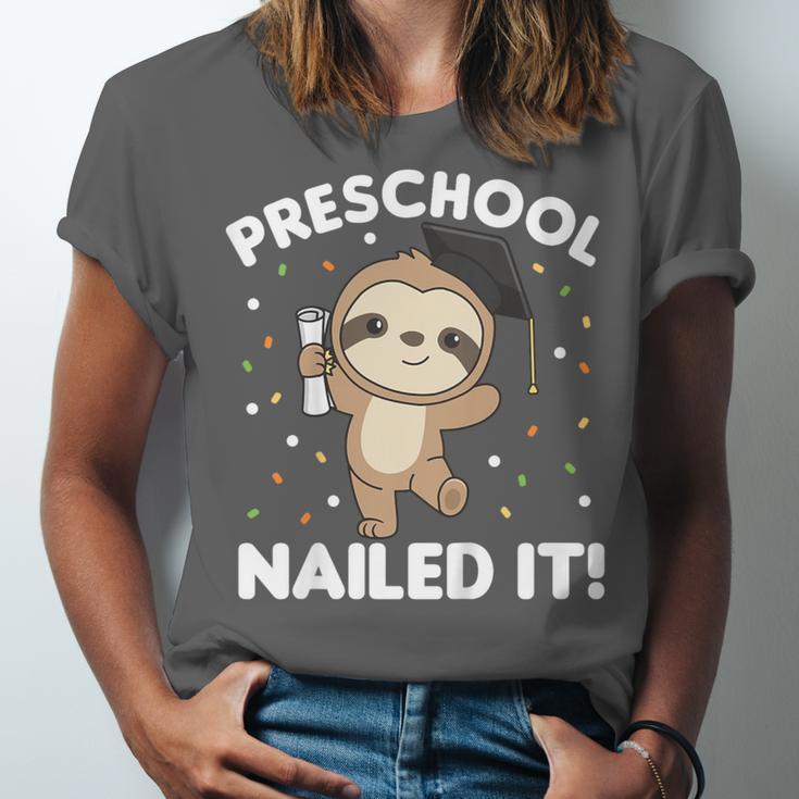 Kids Kids Preschool Nailed It Sloth Graduation Unisex Jersey T-Shirt
