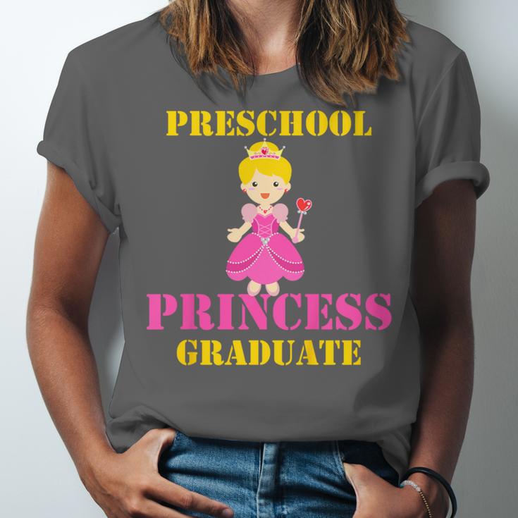 Kids Princess Graduate Prek Preschool Graduation Tshirt For Girls Unisex Jersey T-Shirt