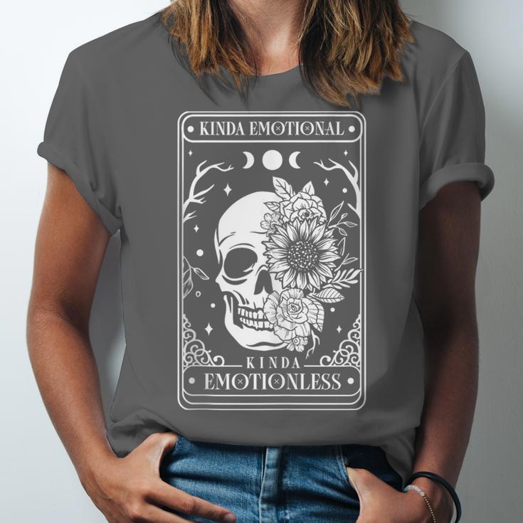 Kinda Emotional Kinda Emotionless Tarot Card Introvert Unisex Jersey T-Shirt