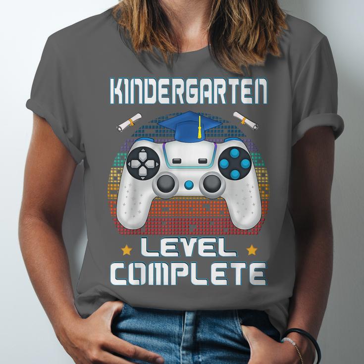 Kindergarten Graduation Level Complete Gamer 2024 Gaming Boy Unisex Jersey T-Shirt