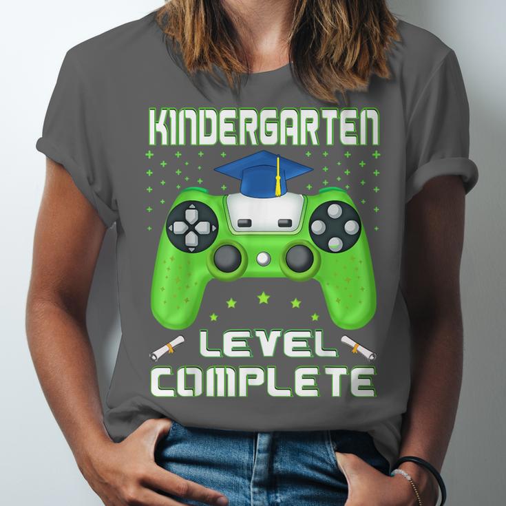 Kindergarten Graduation Level Complete Gamer Class 2024 Kids Unisex Jersey T-Shirt