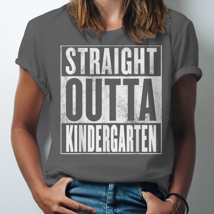 Kindergarten Graduation- Straight Outta Kindergarten Unisex Jersey T-Shirt