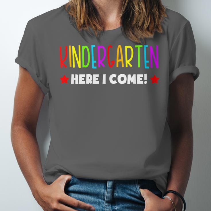 Kindergarten Here I Come Kids Pre-k Graduation Unisex Jersey T-Shirt