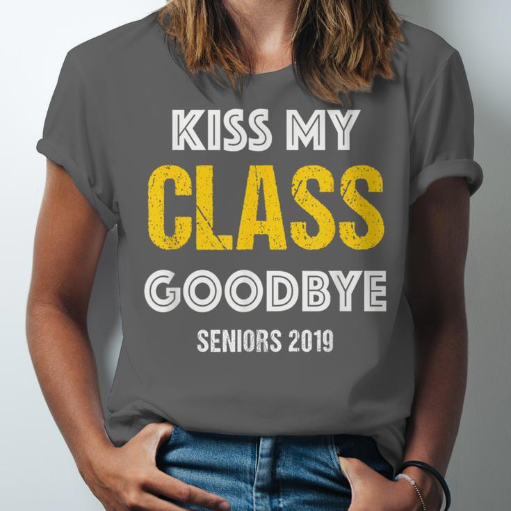 Kiss My Class Goodbye Shirt 2019 Graduation Shirt Unisex Jersey T-Shirt