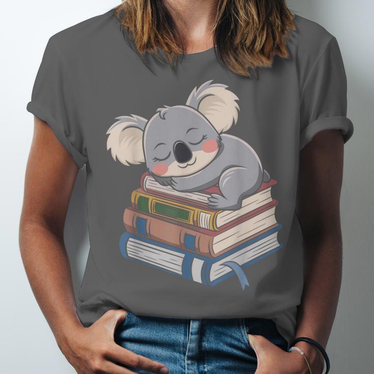 Koala Reading Book Pajama Sleep Unisex Jersey T-Shirt