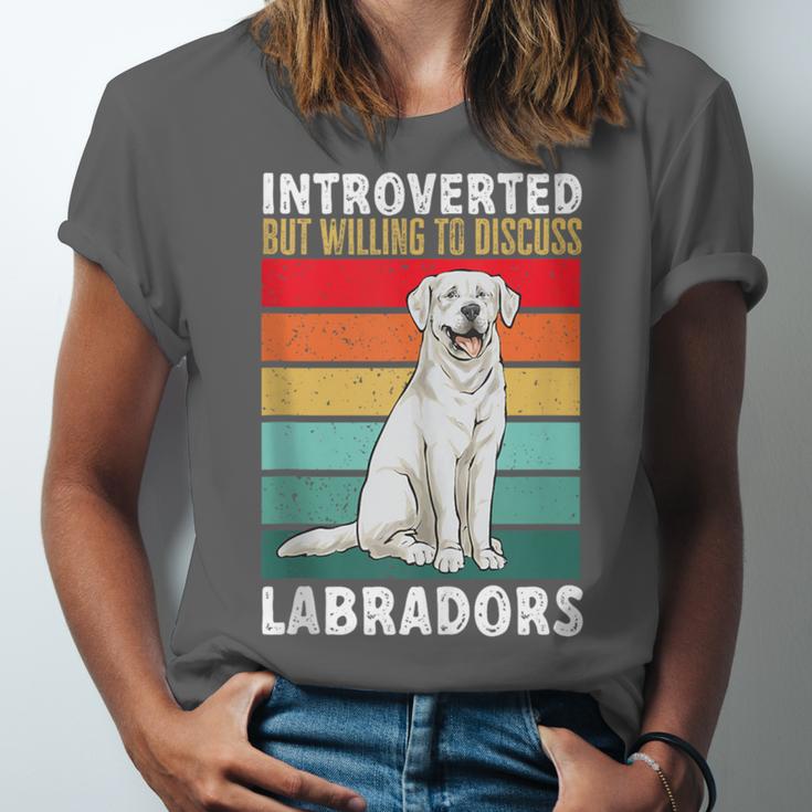 Labrador Retriever Introvert White Lab Unisex Jersey T-Shirt Labrador Retriever Introvert White Lab Unisex Jersey T-Shirt