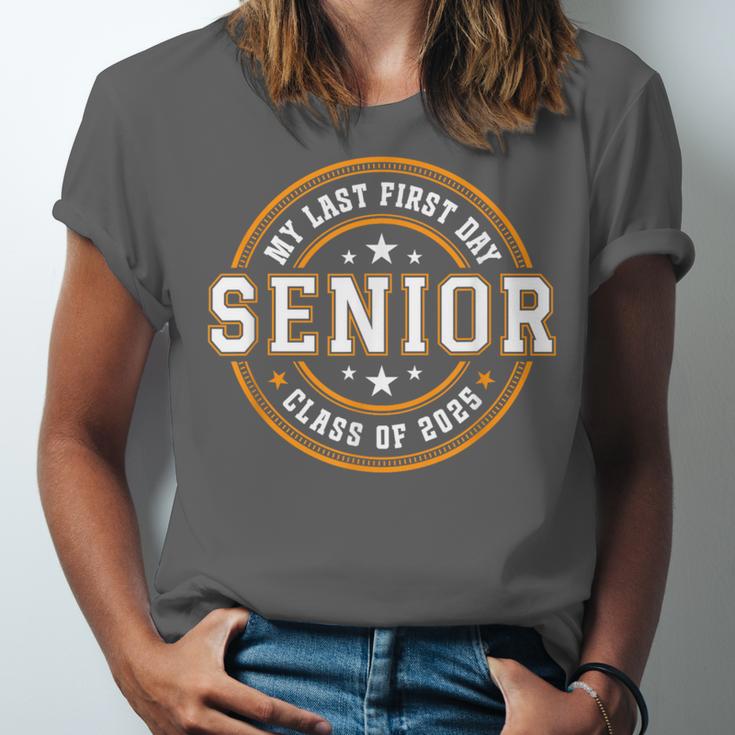 My Last First Day Senior 2025 Graduation Class Of 2025 Unisex Jersey T-Shirt