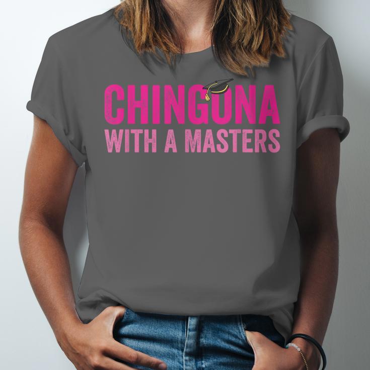 Latina Graduation Educated Latina Chingona With A Masters Unisex Jersey T-Shirt