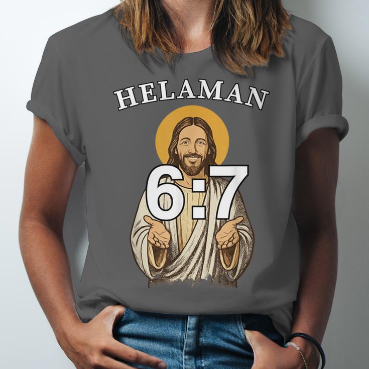 LDS Book Of Mormon Meme Helaman 6 Unisex Jersey T-Shirt LDS Book Of Mormon Meme Helaman 6 Unisex Jersey T-Shirt